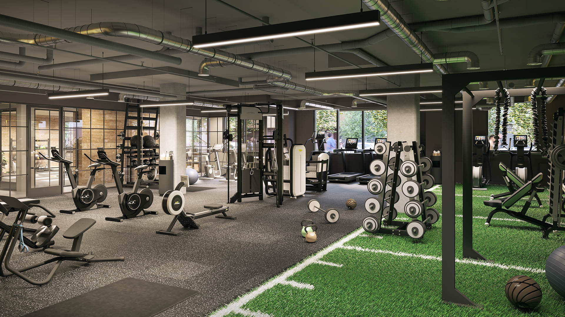 Yoga Studio Rendering